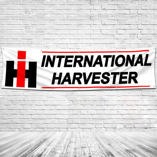 Fyon Garage Shop Decor Banner Work for International Harvester Flag 2x8 Feet
