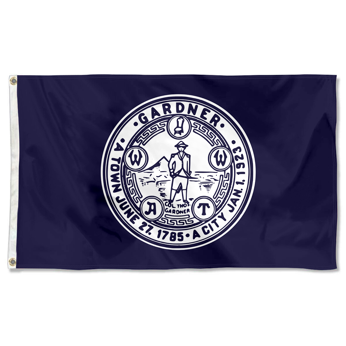 Fyon Gardner, Massachusetts flag Banner