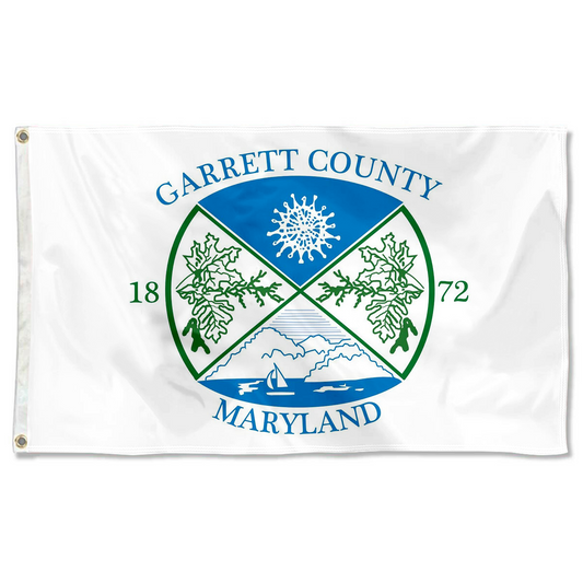 Fyon Garrett County flag State of Maryland, U.S Indoor and outdoor banner