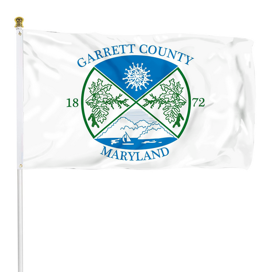 Fyon Garrett County flag State of Maryland, U.S Indoor and outdoor banner