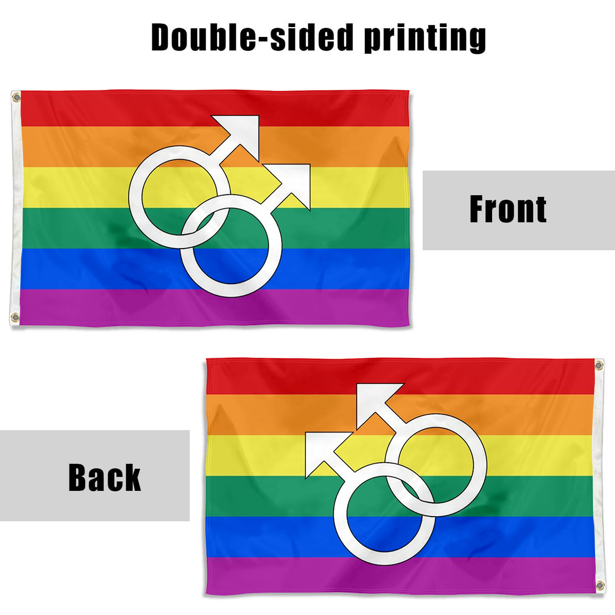 Fyon Gay Pride Flag Indoor and outdoor banner