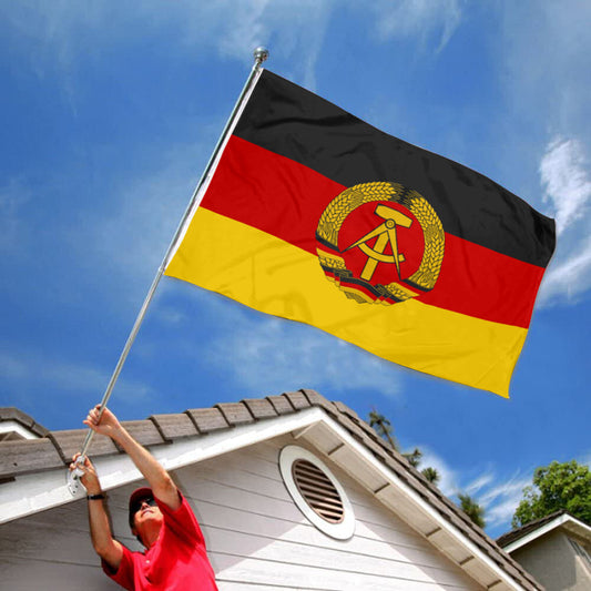 Fyon German Democratic Republic Flag Indoor and Outdoor Banner