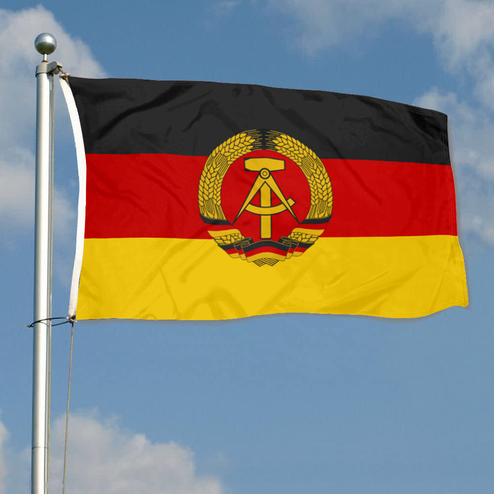 Fyon German Democratic Republic Flag Indoor and Outdoor Banner