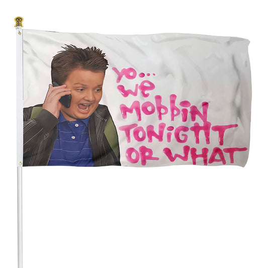 Fyon Gibby Mobbin Or What Flag Indoor and outdoor banner