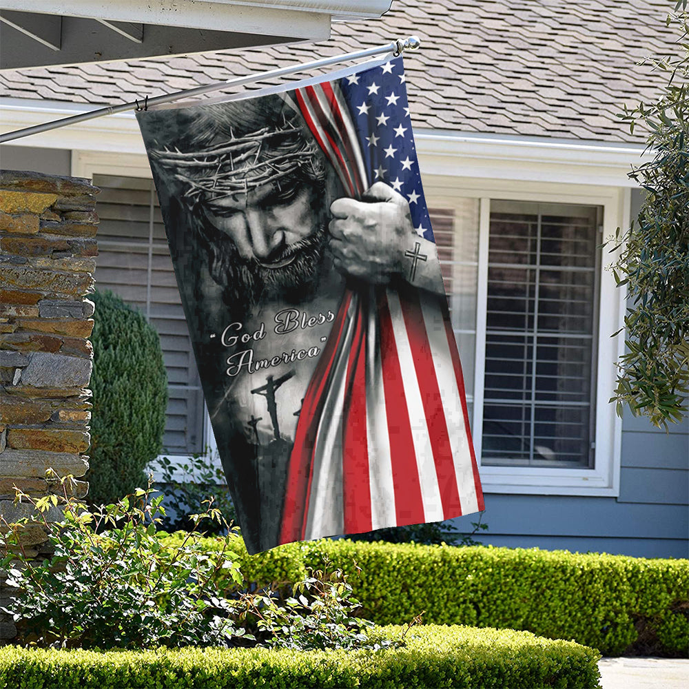 Fyon God Bless America flag Indoor and outdoor banner