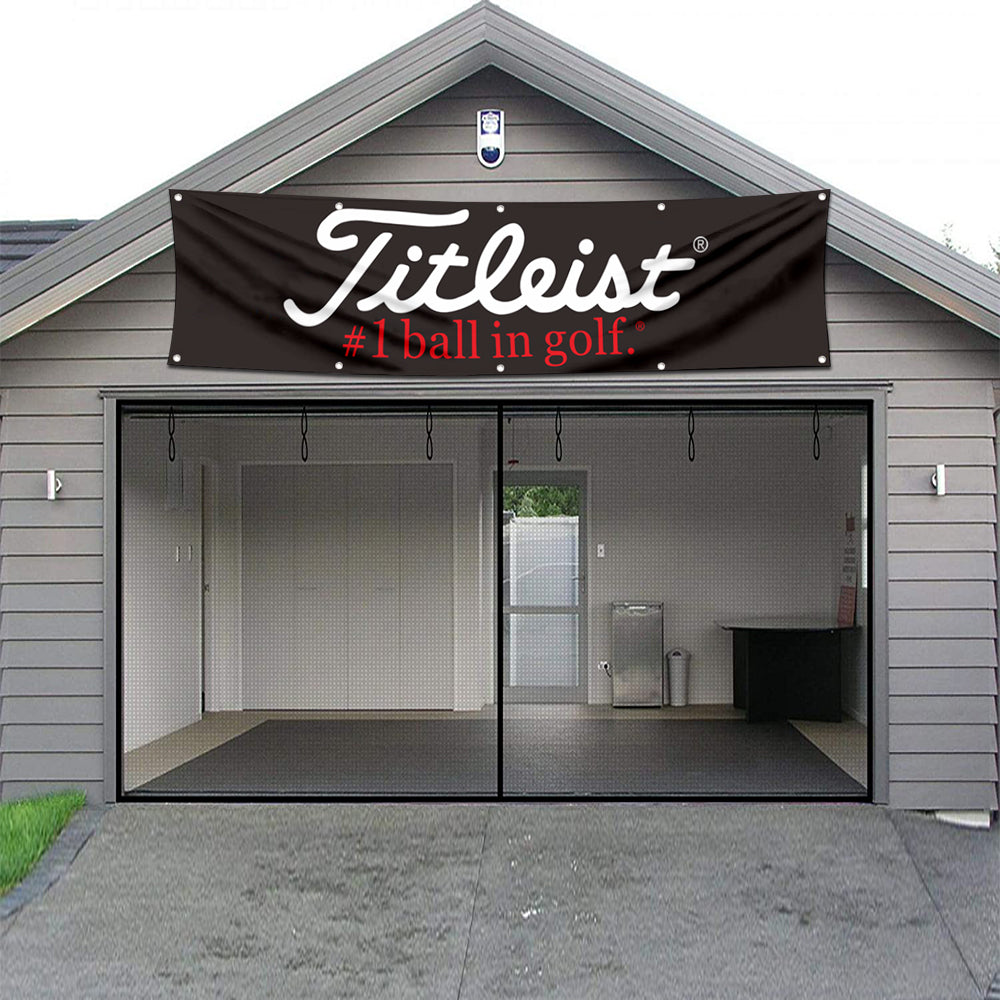 Fyon Golf Sports Garage Shop Decor Banner Work for Titleist Flag 2x8 Feet