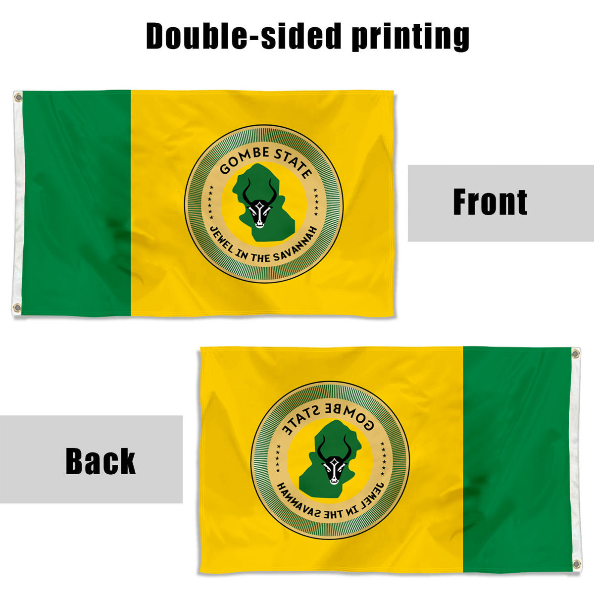 Fyon Gombe State, Nigeria Flag Indoor and outdoor banner