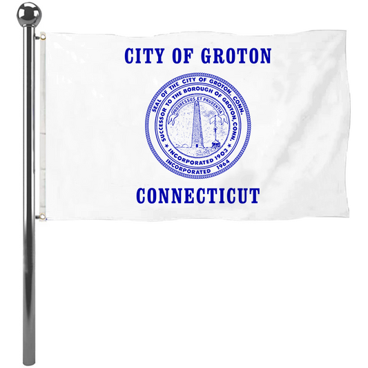 Fyon Groton, Connecticut flag Banner