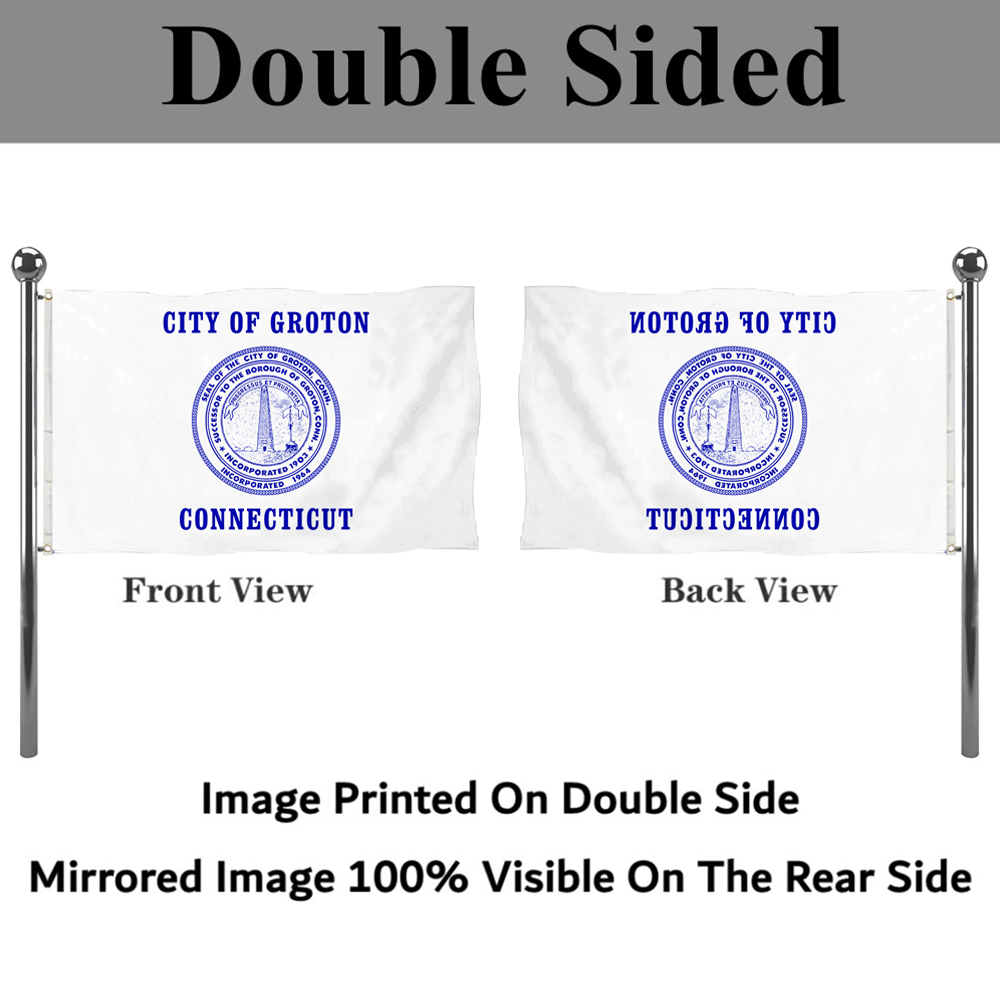 Fyon Groton, Connecticut flag  Banner