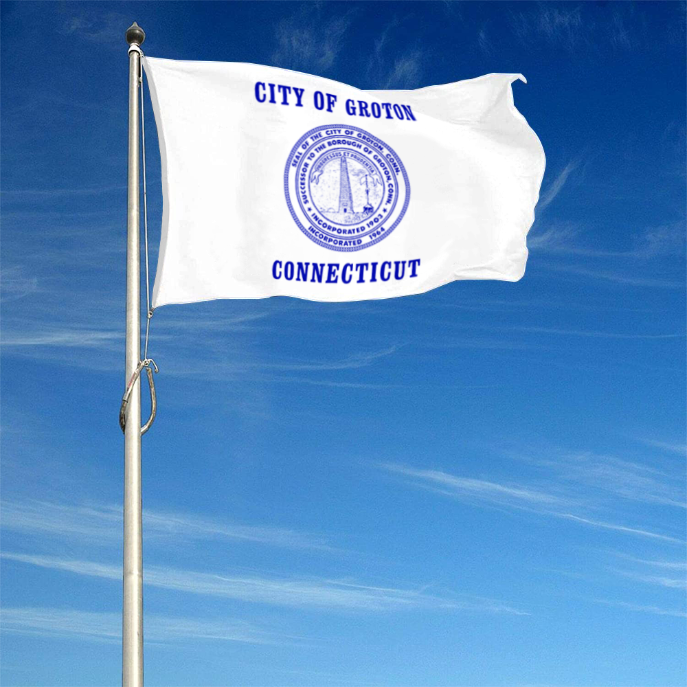 Fyon Groton, Connecticut flag Banner