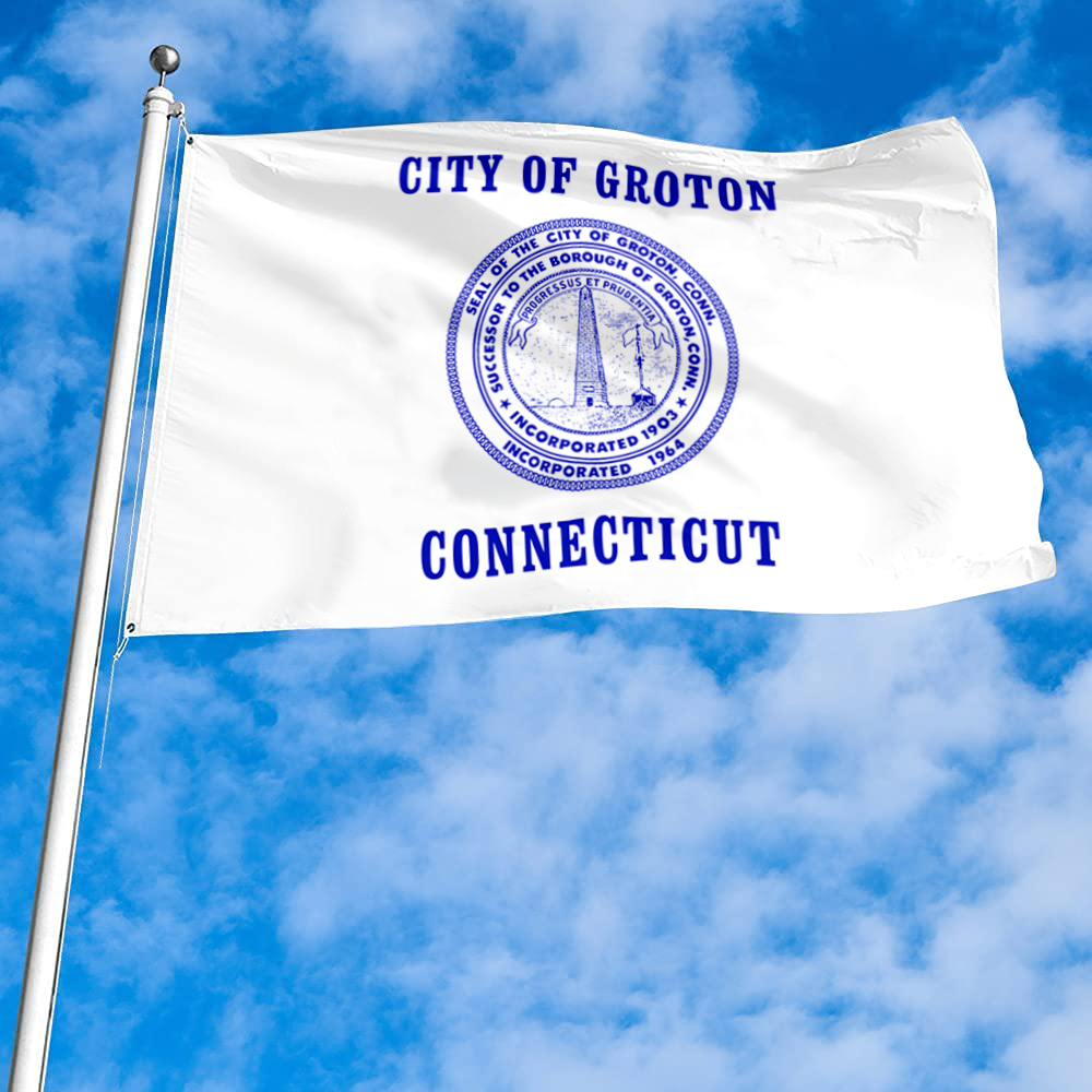 Fyon Groton, Connecticut flag Banner