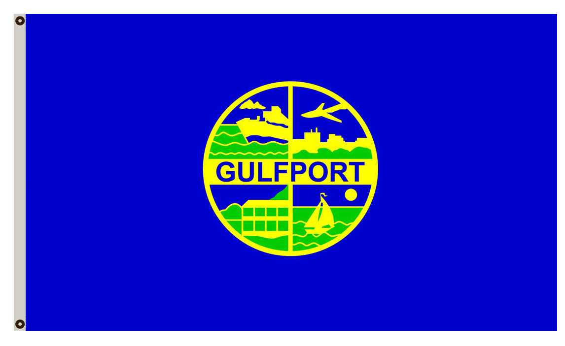 Fyon of Gulfport flag Mississippi banner