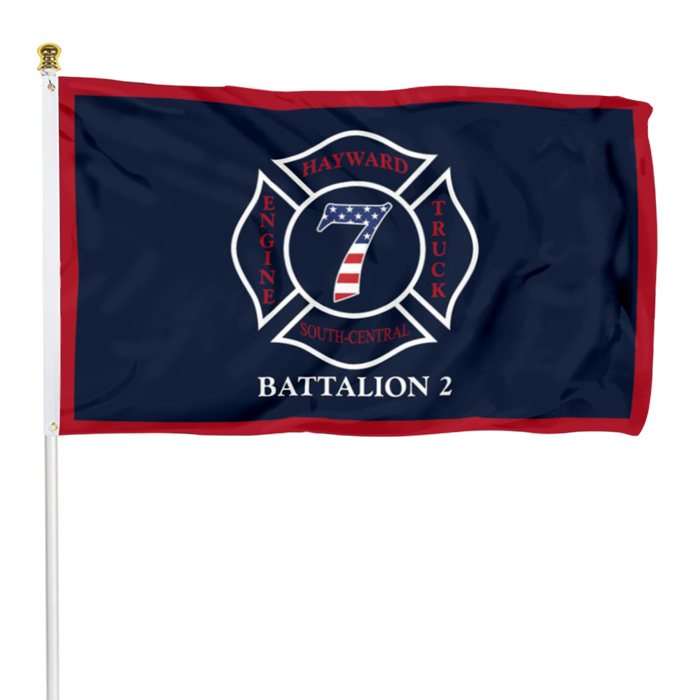 Fyon HAYWARD ENGINE 7 TRUCK Flag Banner