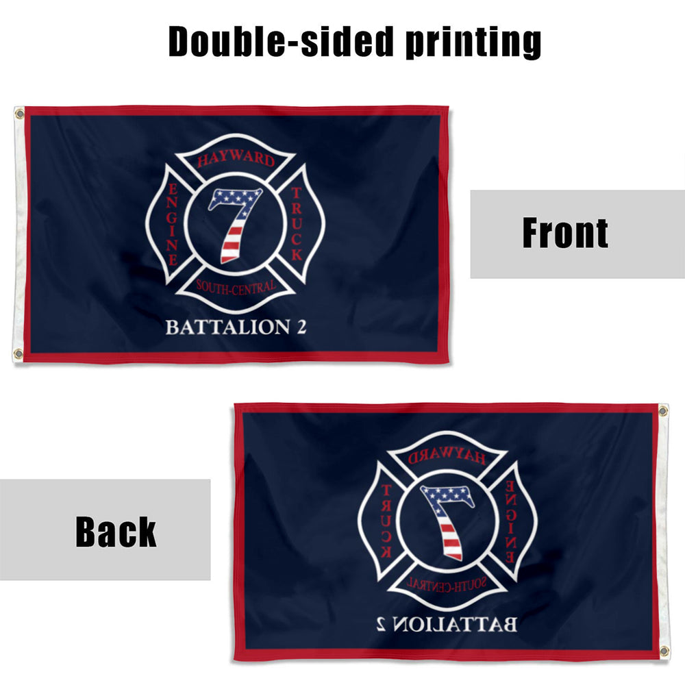 Fyon HAYWARD ENGINE 7 TRUCK Flag Banner