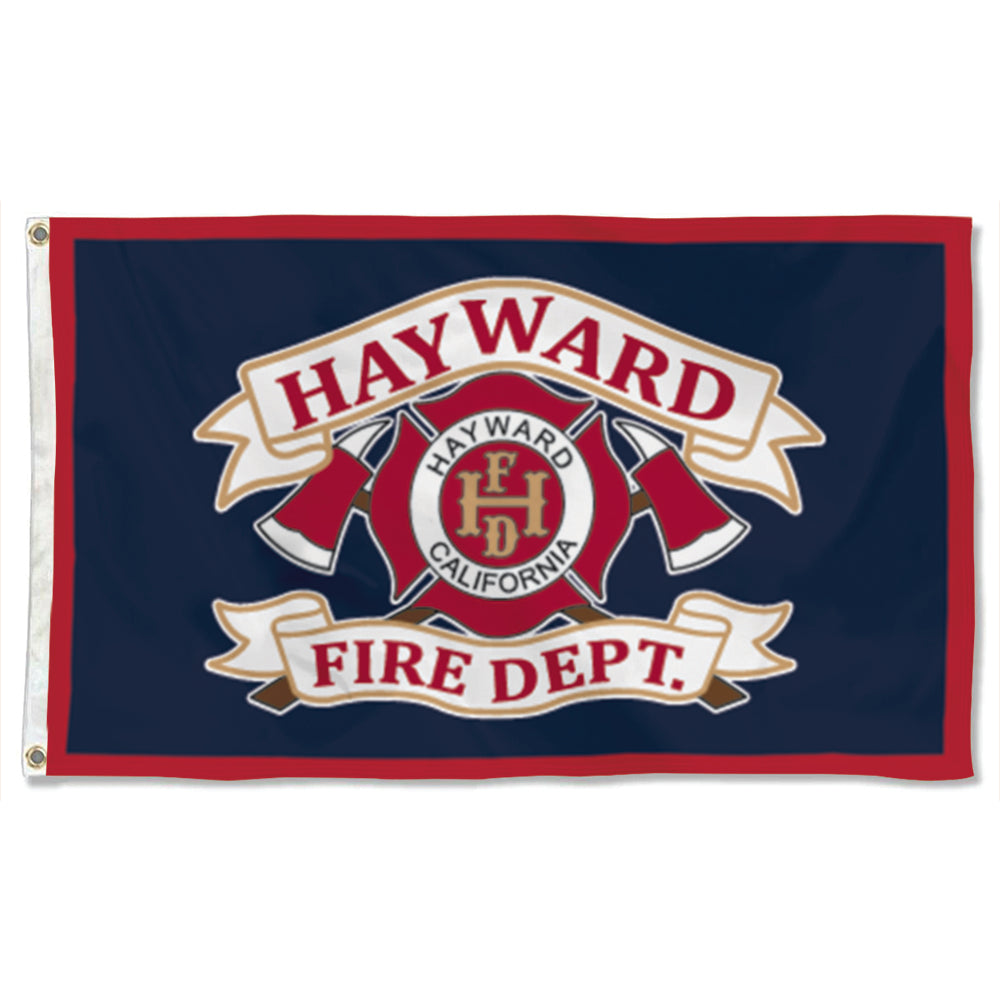 Fyon HAY WARD FIRE DEPT CALIFONIA Flag Banner
