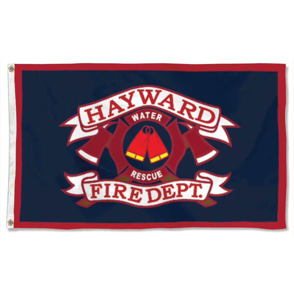 Fyon HAYWARD FIRE DEPT Flag Banner