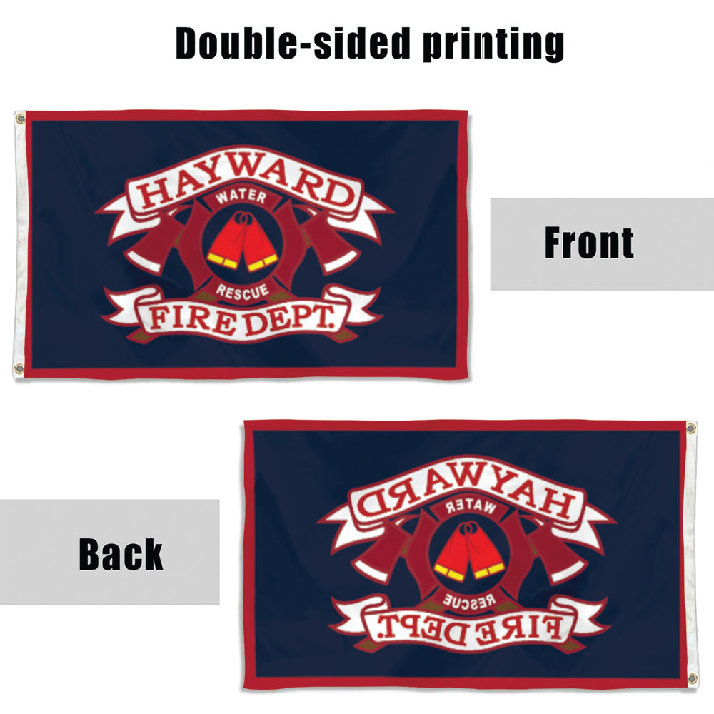 Fyon HAYWARD FIRE DEPT Flag Banner