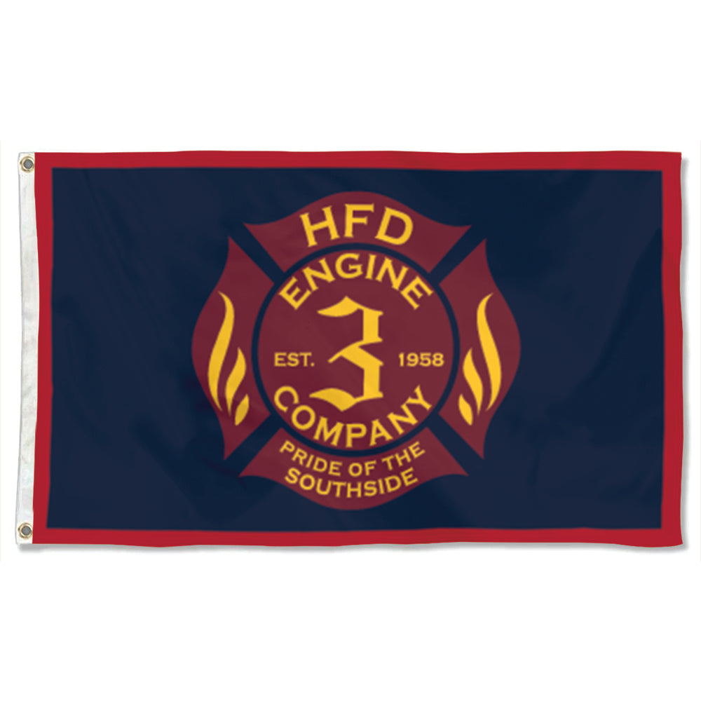 Fyon HFD ENGINE 3 COMPANY Flag Banner