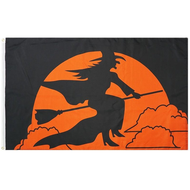Fyon Halloween Witch Flag Indoor and outdoor banner