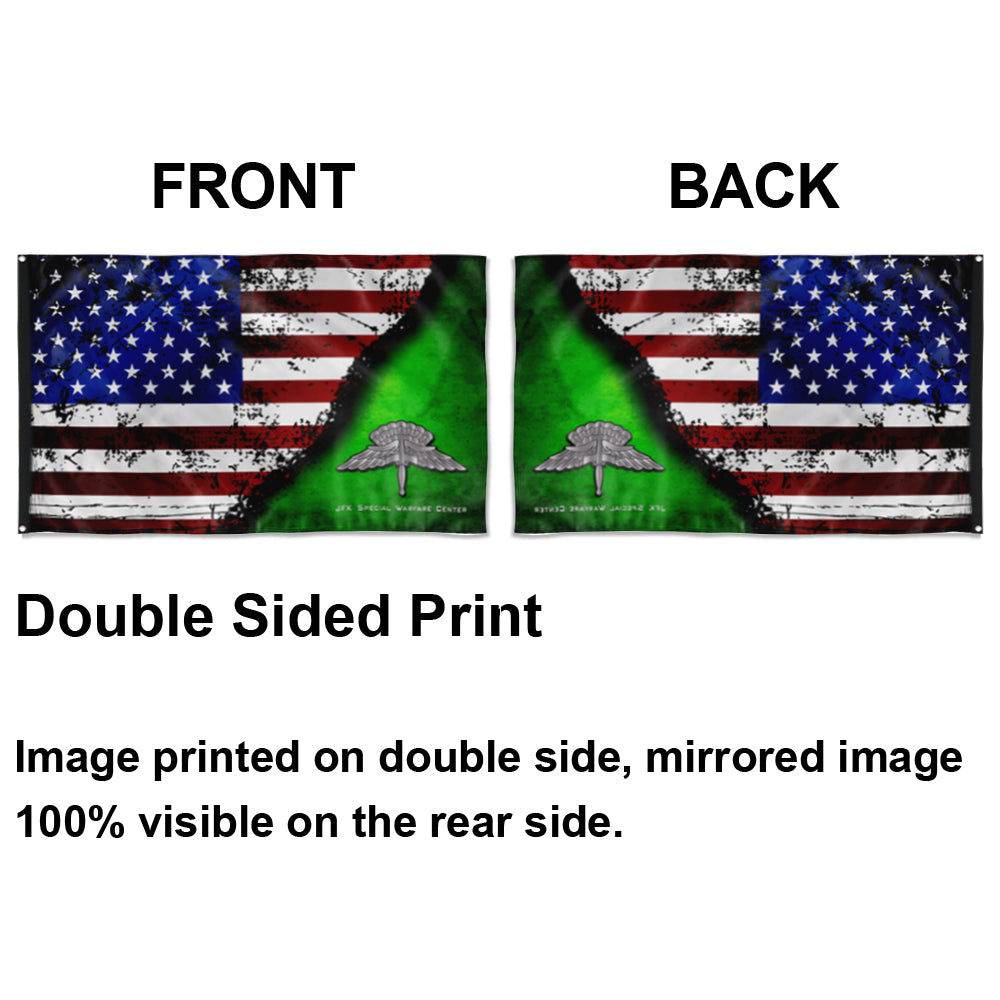 Fyon Halo JFK Warfare Center Star & Stripes Flag Indoor and outdoor banner