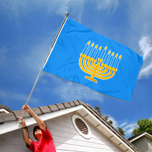 Fyon Hanukkah Flag Indoor and Outdoor Banner