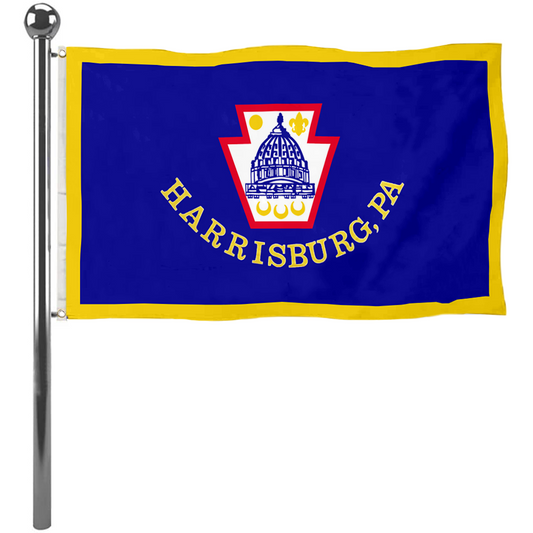Fyon Harrisburg City, Pennsylvania flag Banner