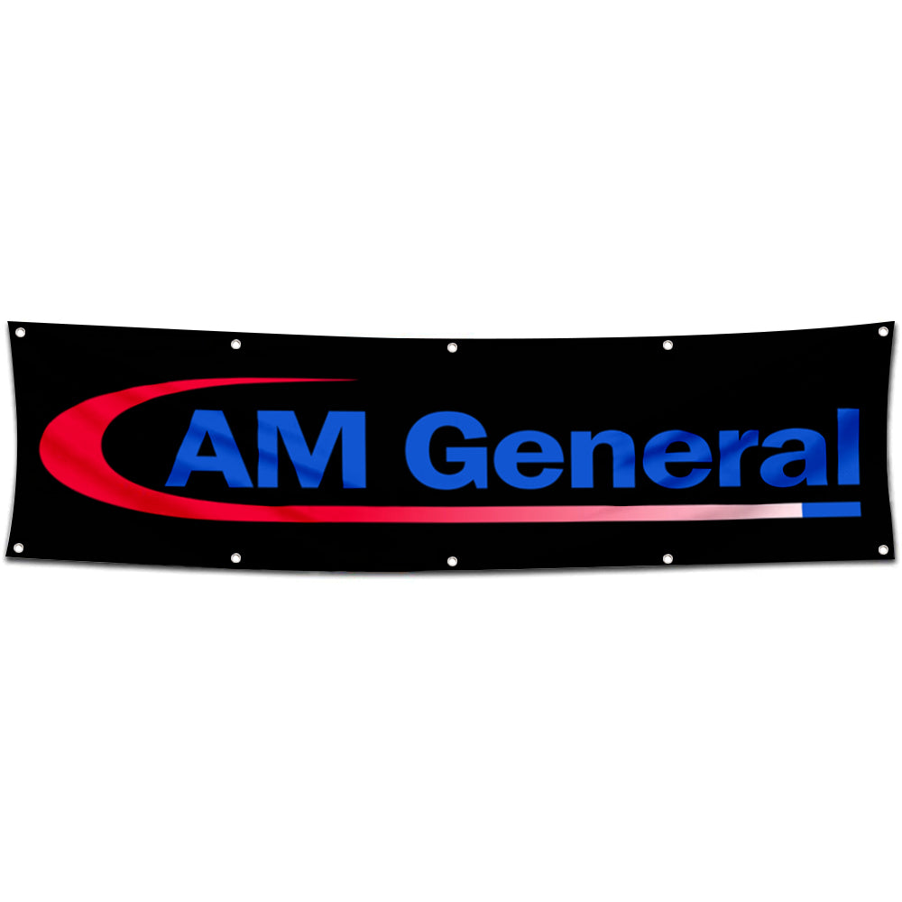 Fyon Heavy vehicle Garage shop Decor Banner Works for AM General Banner 2x8 Feet