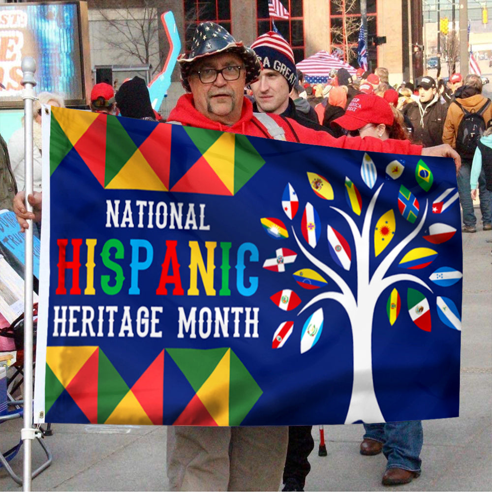 Fyon Hispanic Heritage Month All Latin Countries Pride Flag 41703 Indoor and outdoor banner