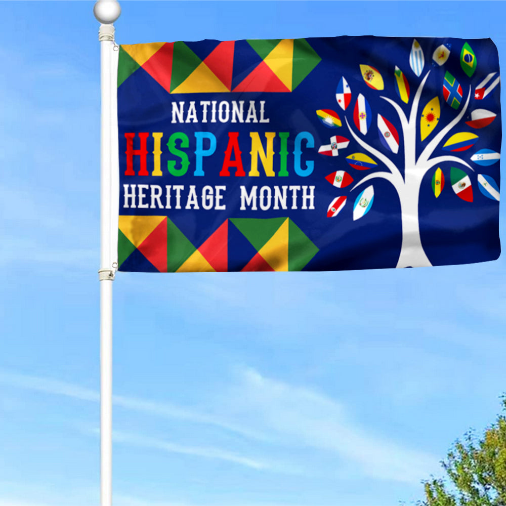 Fyon Hispanic Heritage Month All Latin Countries Pride Flag 41703 Indoor and outdoor banner