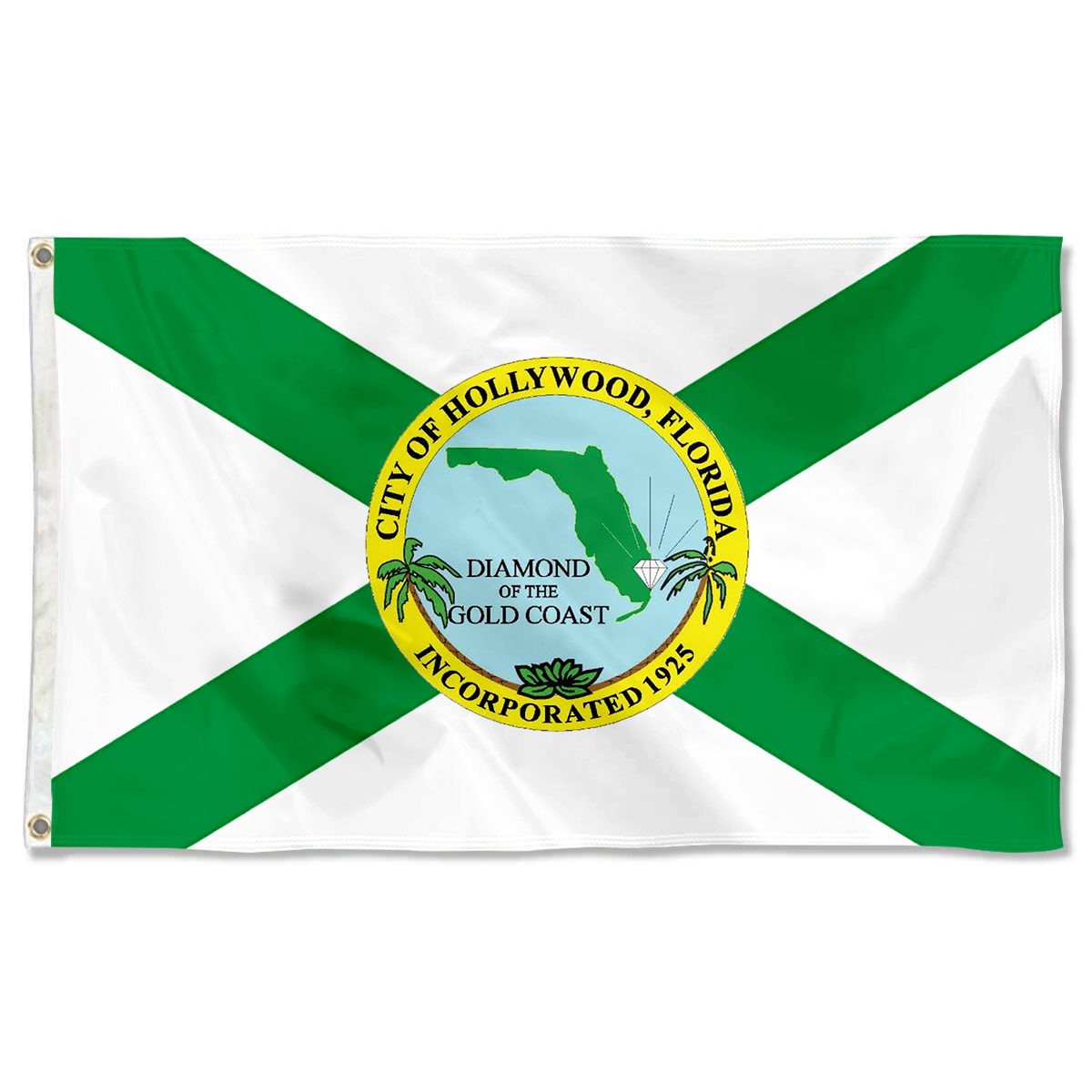 Fyon Hollywood, Florida flag Banner