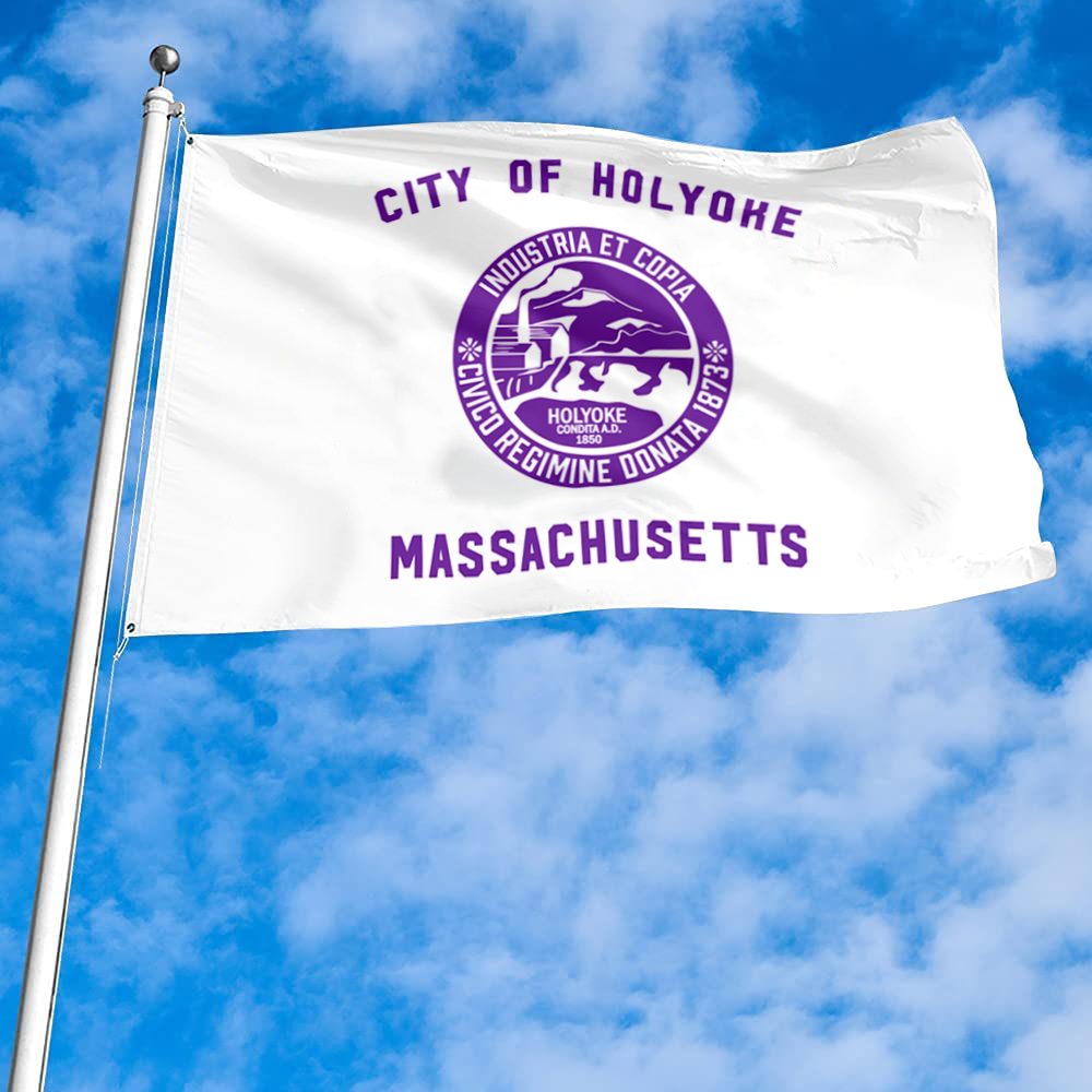 Fyon Holyoke, Massachusetts flag Banner