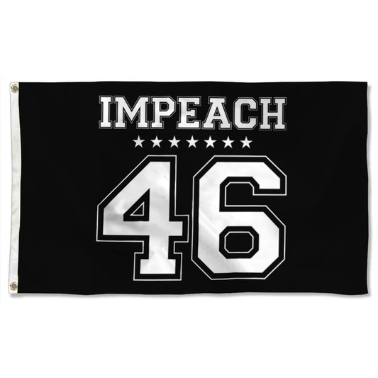 Fyon IMPEACH 46 JOE BIDEN HARRIS Flag President 2020 Flag Banner