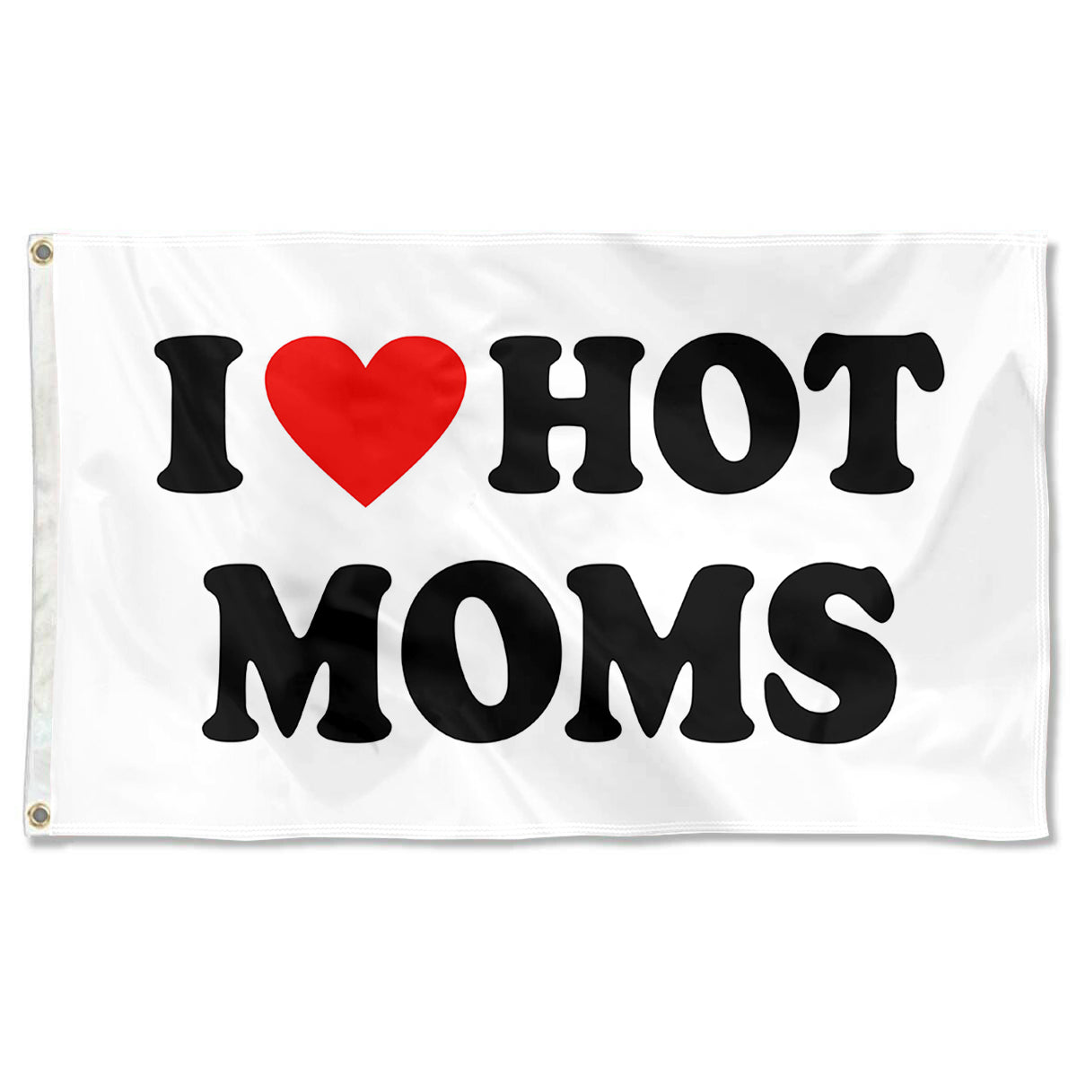 Fyon I love hot MOMS Flag Indoor and Outdoor Banner