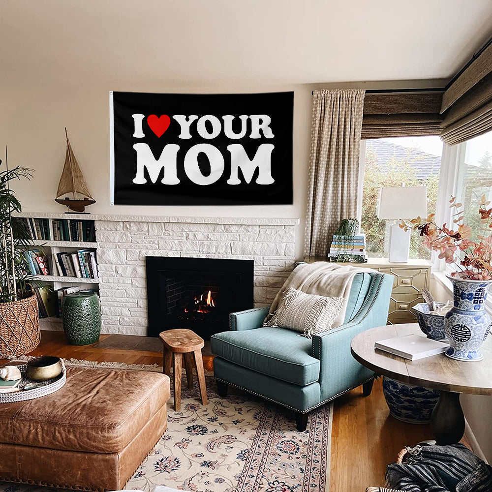 Fyon I love your MOM Flag Indoor and Outdoor Banner