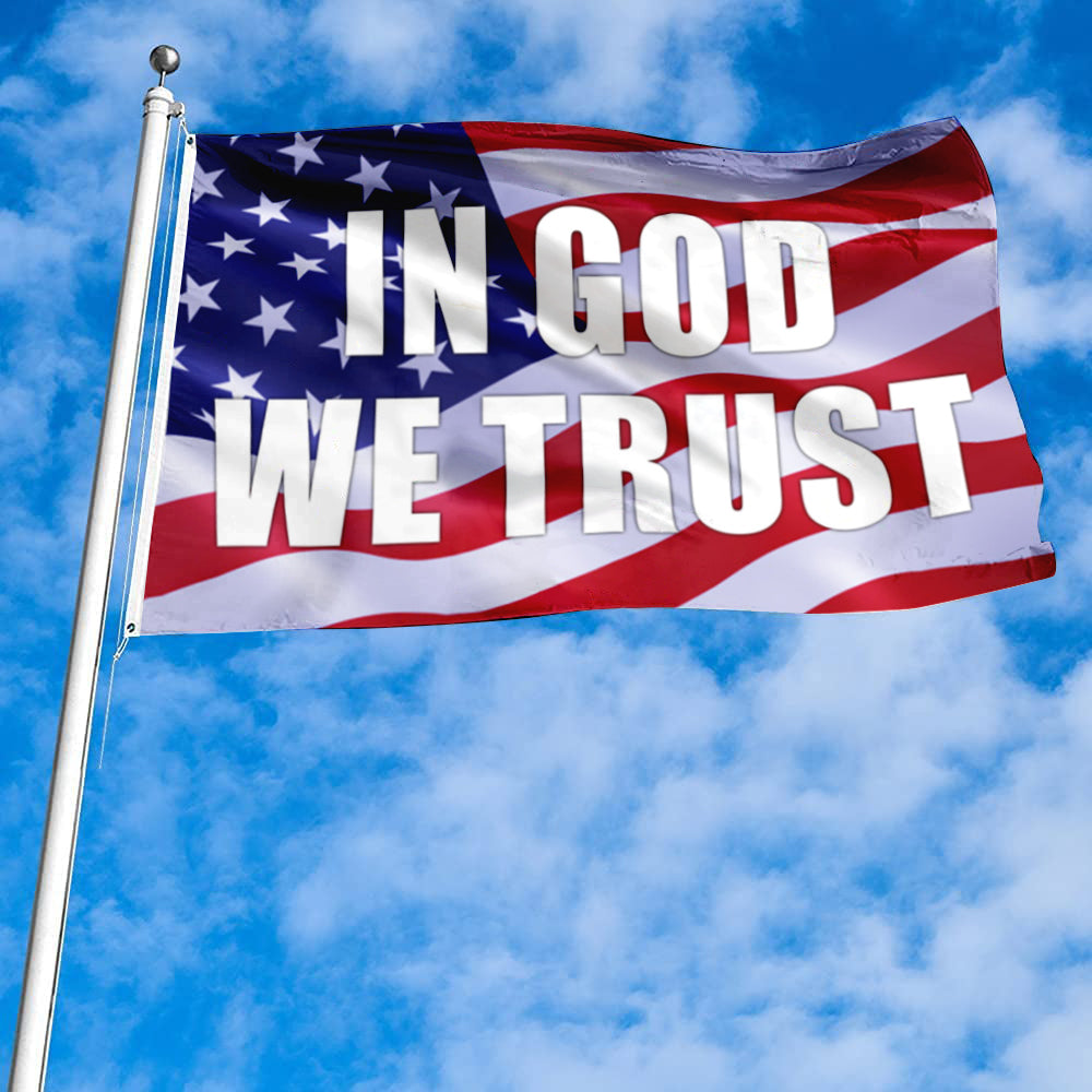Fyon In God We Trust Flag Banner
