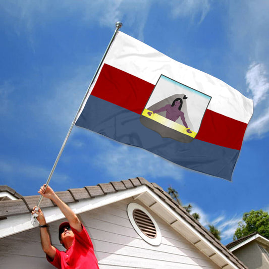 Fyon Independencia Province, Dominican Rep Flag Indoor and Outdoor Banner