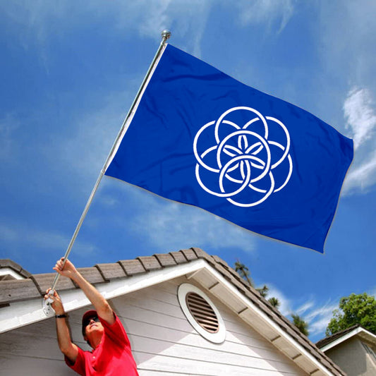 Fyon International of Planet Earth Flag Indoor and Outdoor Banner