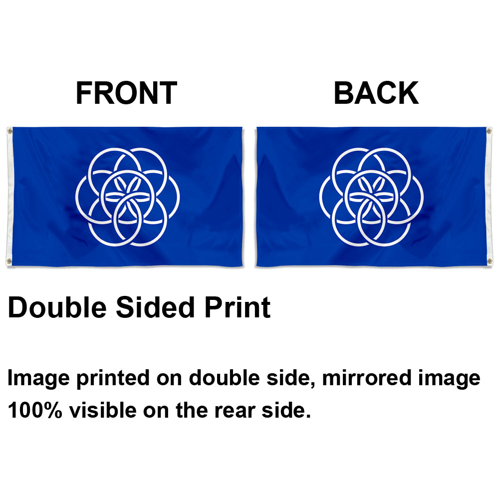Fyon International of Planet Earth Flag Indoor and Outdoor Banner