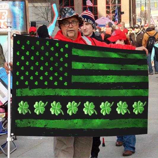 Fyon Irish St. Patrick’s Day Shamrock Flag 41731 Indoor and outdoor banner