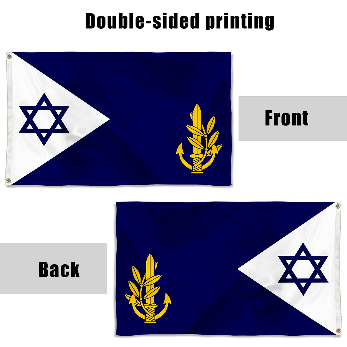 Fyon Israel Navy Commander in Chief at Sea Flag Indoor and outdoor banner 33009