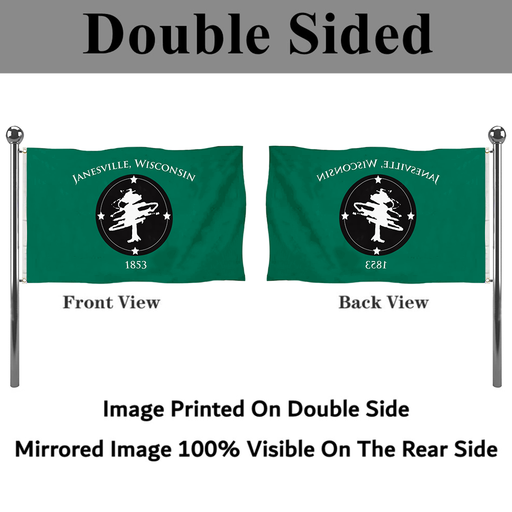 Fyon Janesville, Wisconsin flag Banner