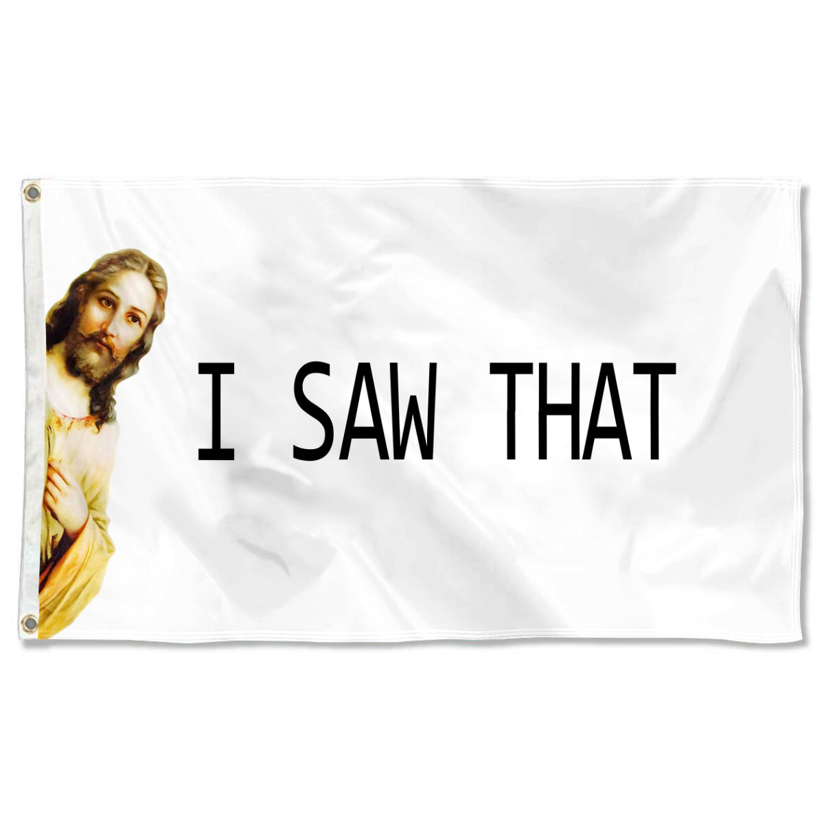 Fyon Jesus Christ flag I Saw That Funny Tapestry Wall Indoor and outdoor banner