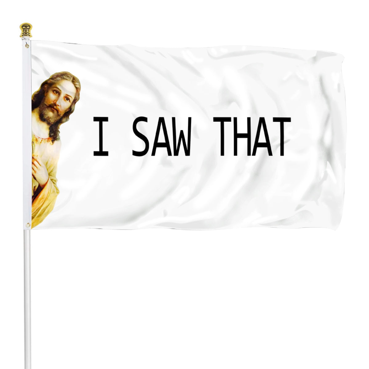 Fyon Jesus Christ flag I Saw That Funny Tapestry Wall Indoor and outdoor banner
