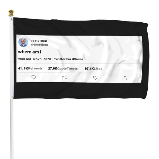 Fyon Joe Biden where am i Flag Indoor and outdoor banner