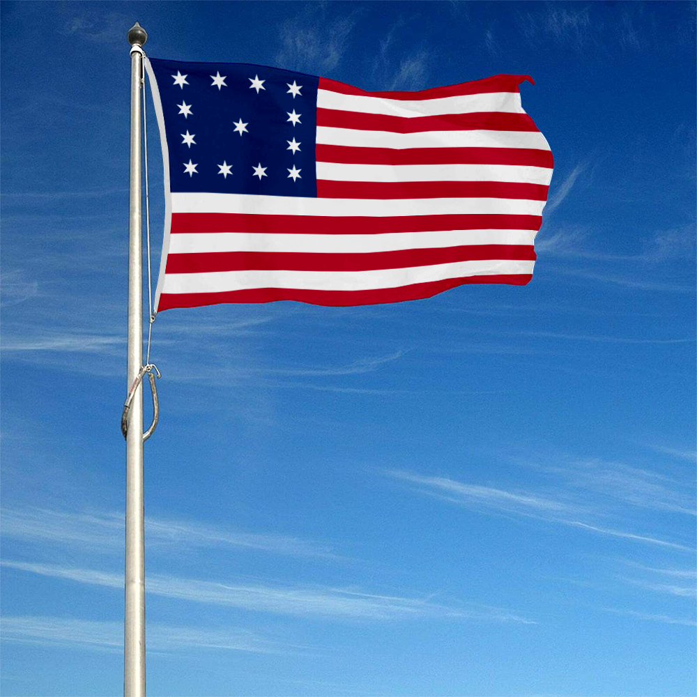 Fyon John Trumbull's Depiction the USA United States flag Banner