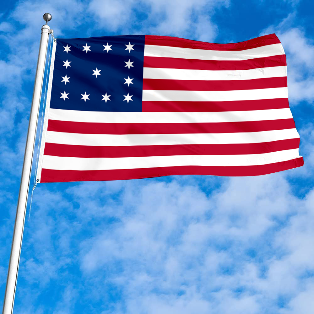 Fyon John Trumbull's Depiction the USA United States flag Banner