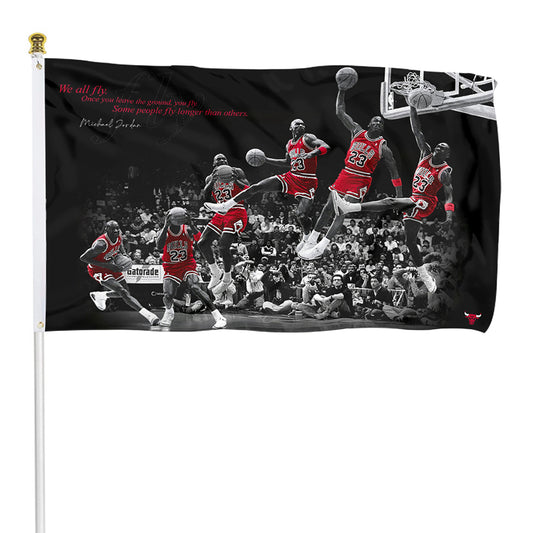 Fyon Jordan Dunk Basketball Flag Indoor and outdoor banner