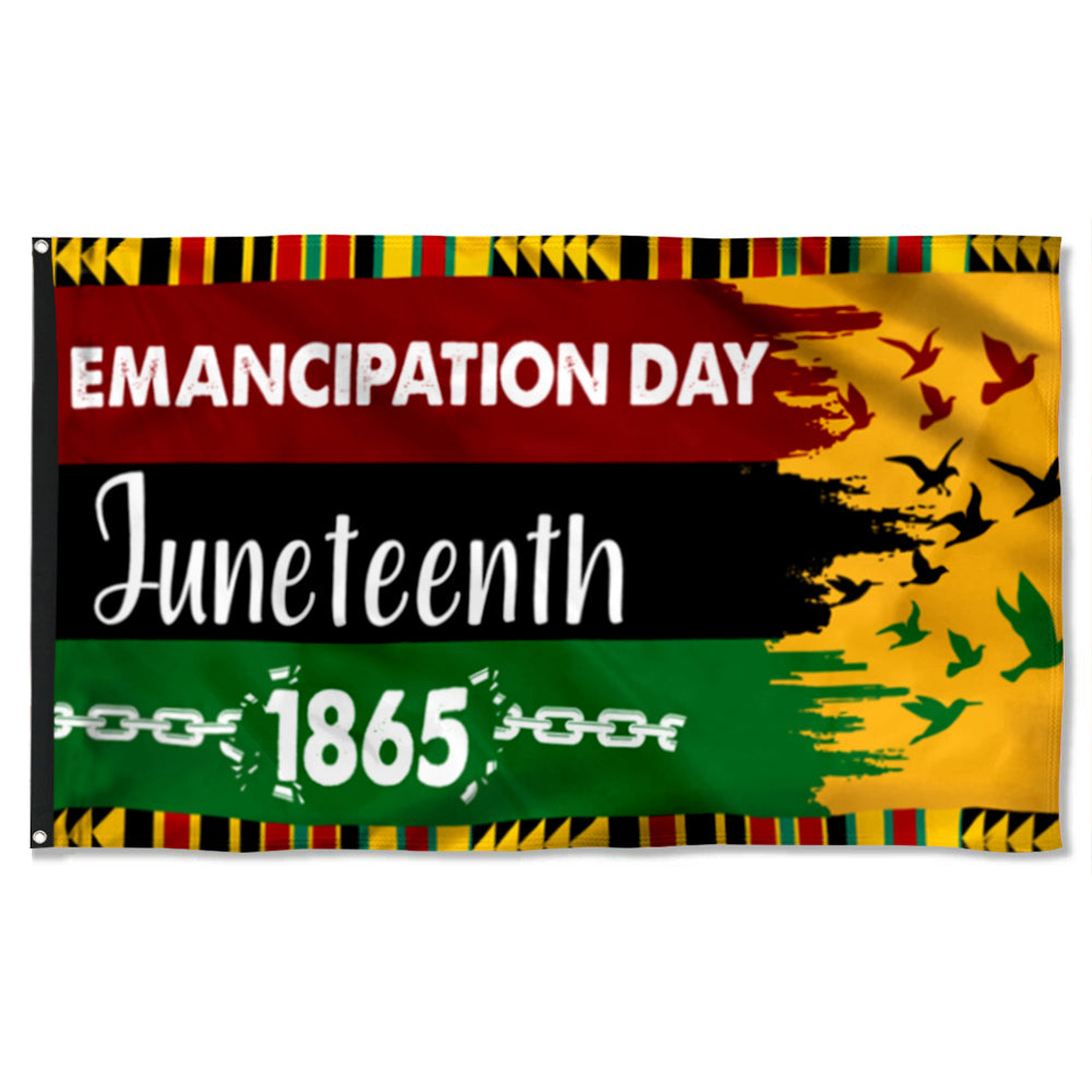 Fyon Juneteenth Emancipation Day Flag 41720 Indoor and outdoor banner