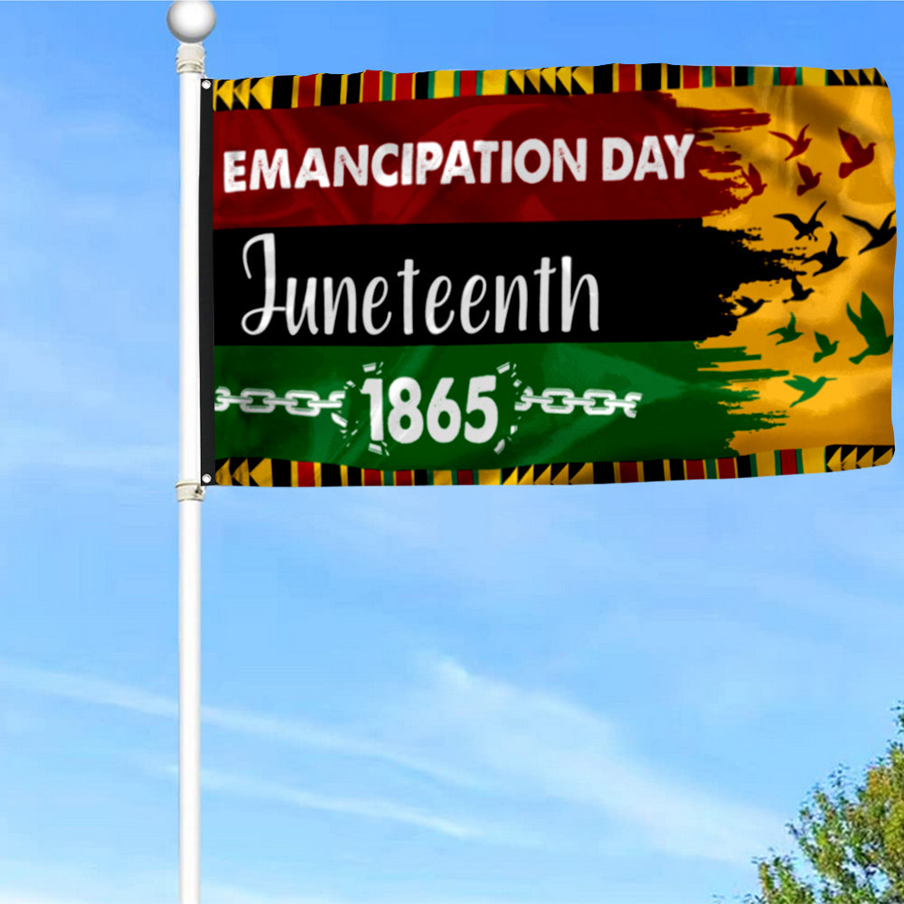 Fyon Juneteenth Emancipation Day Flag 41720 Indoor and outdoor banner
