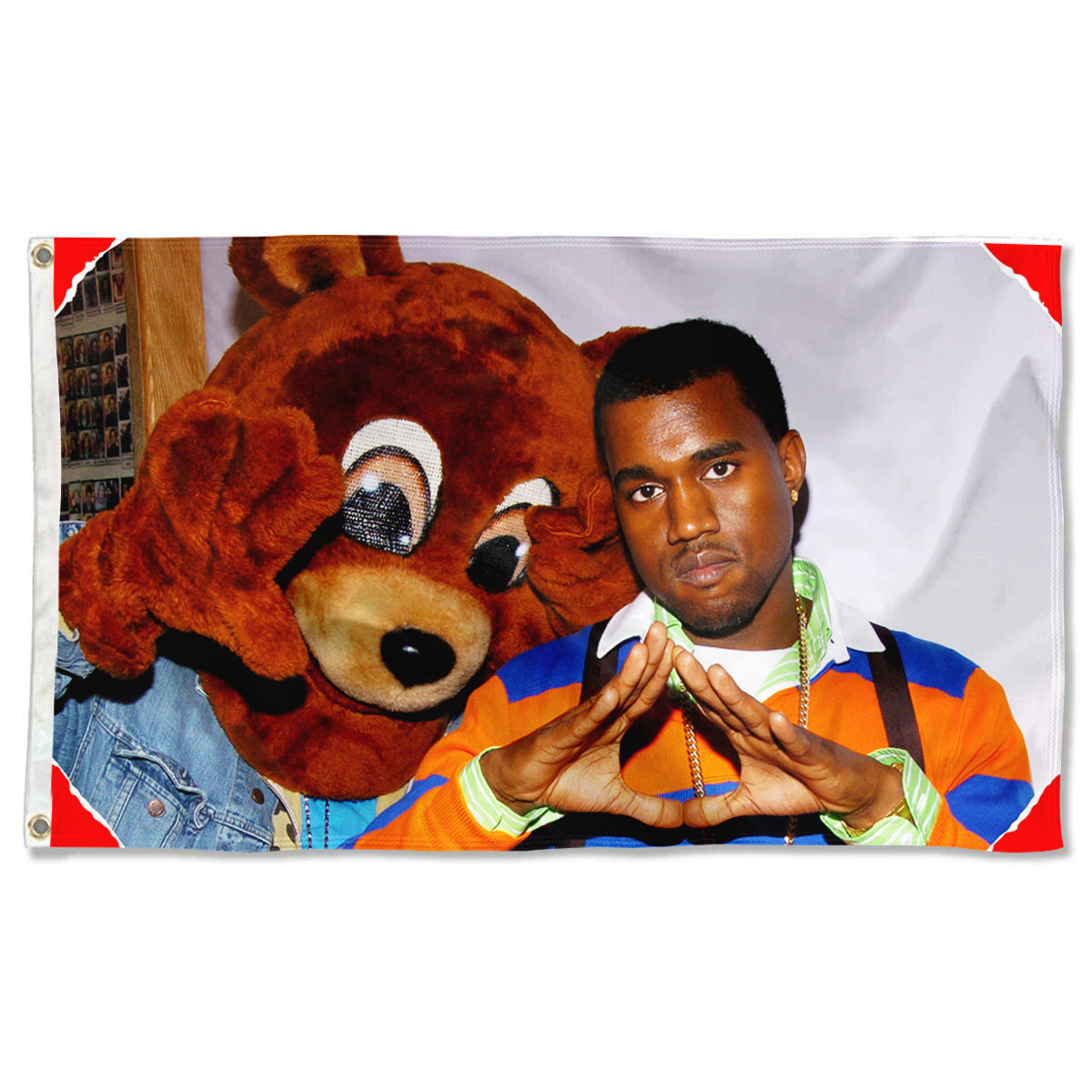 Fyon Kanye Bear Flag Indoor and outdoor banner